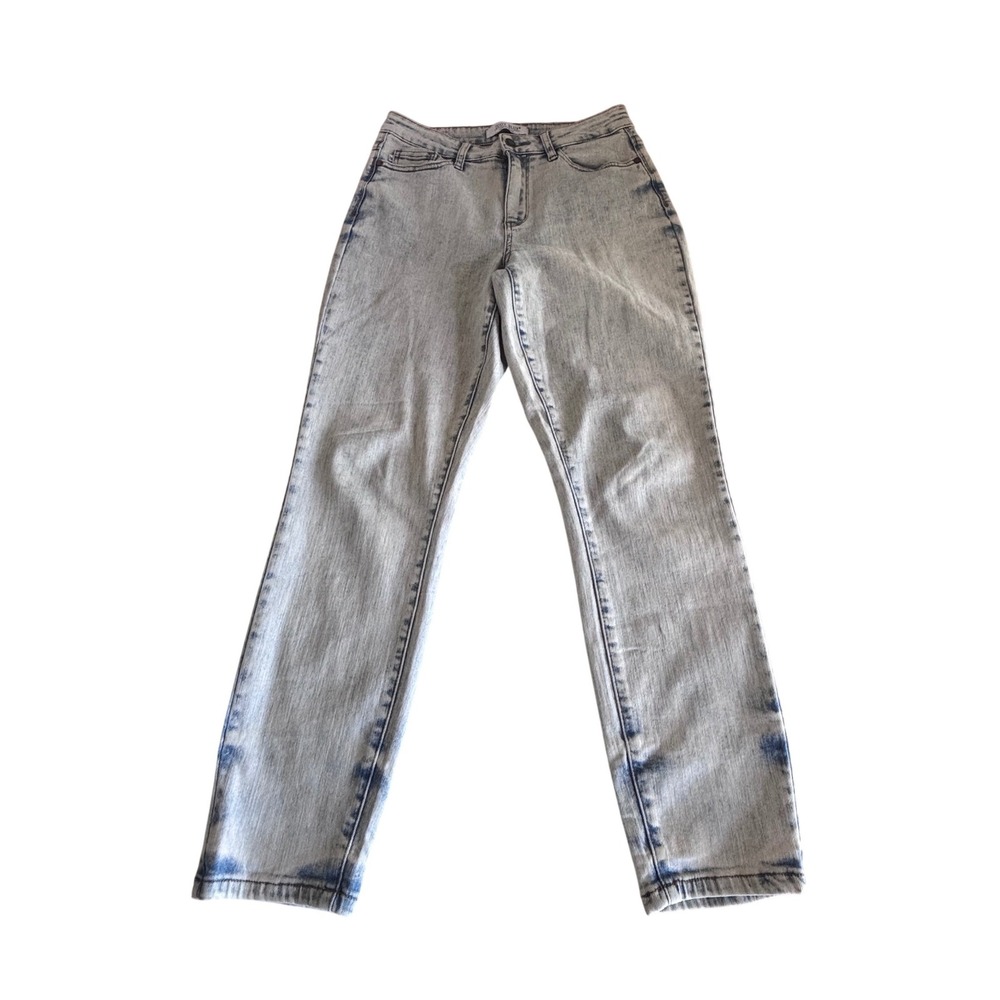 Judy Blue Slim Fit Acid Wash High Rise‎ Jeans Light Blue Size 5/27 JB88241